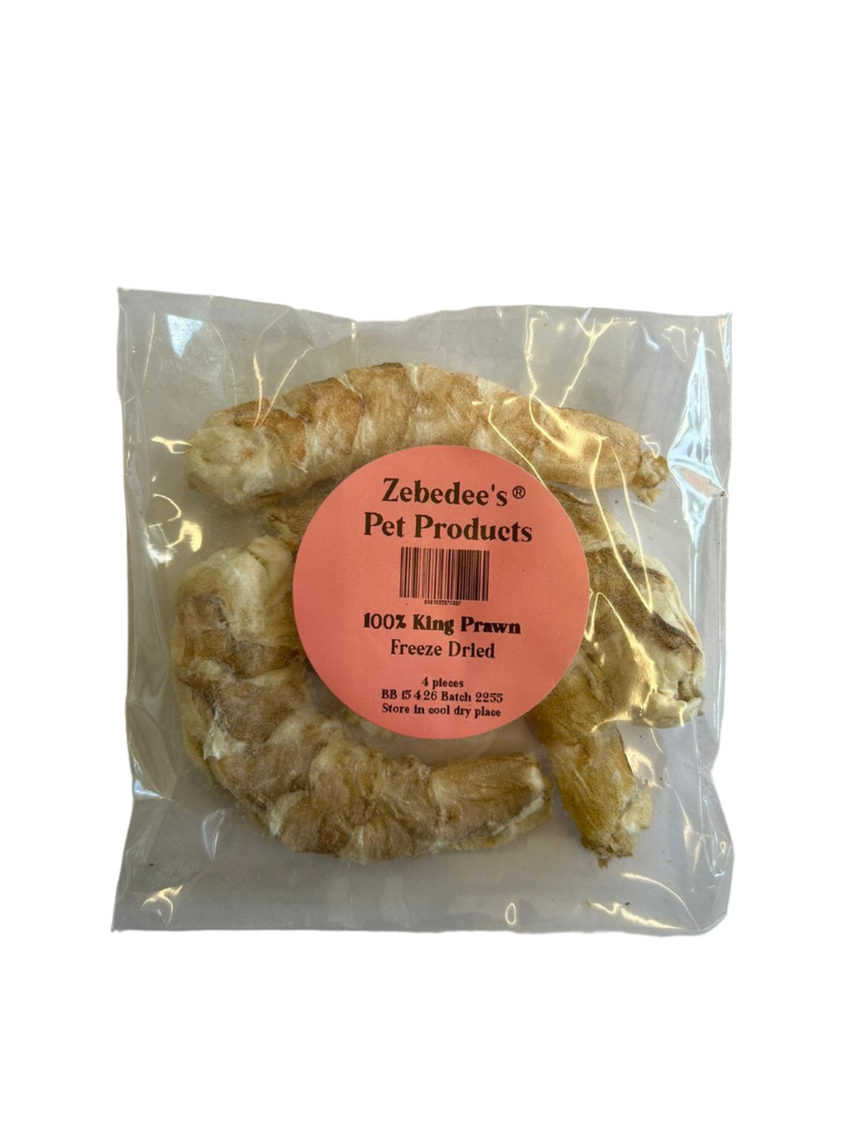 Zebedee Freeze Dried King Prawn Treats For Cats and Dogs