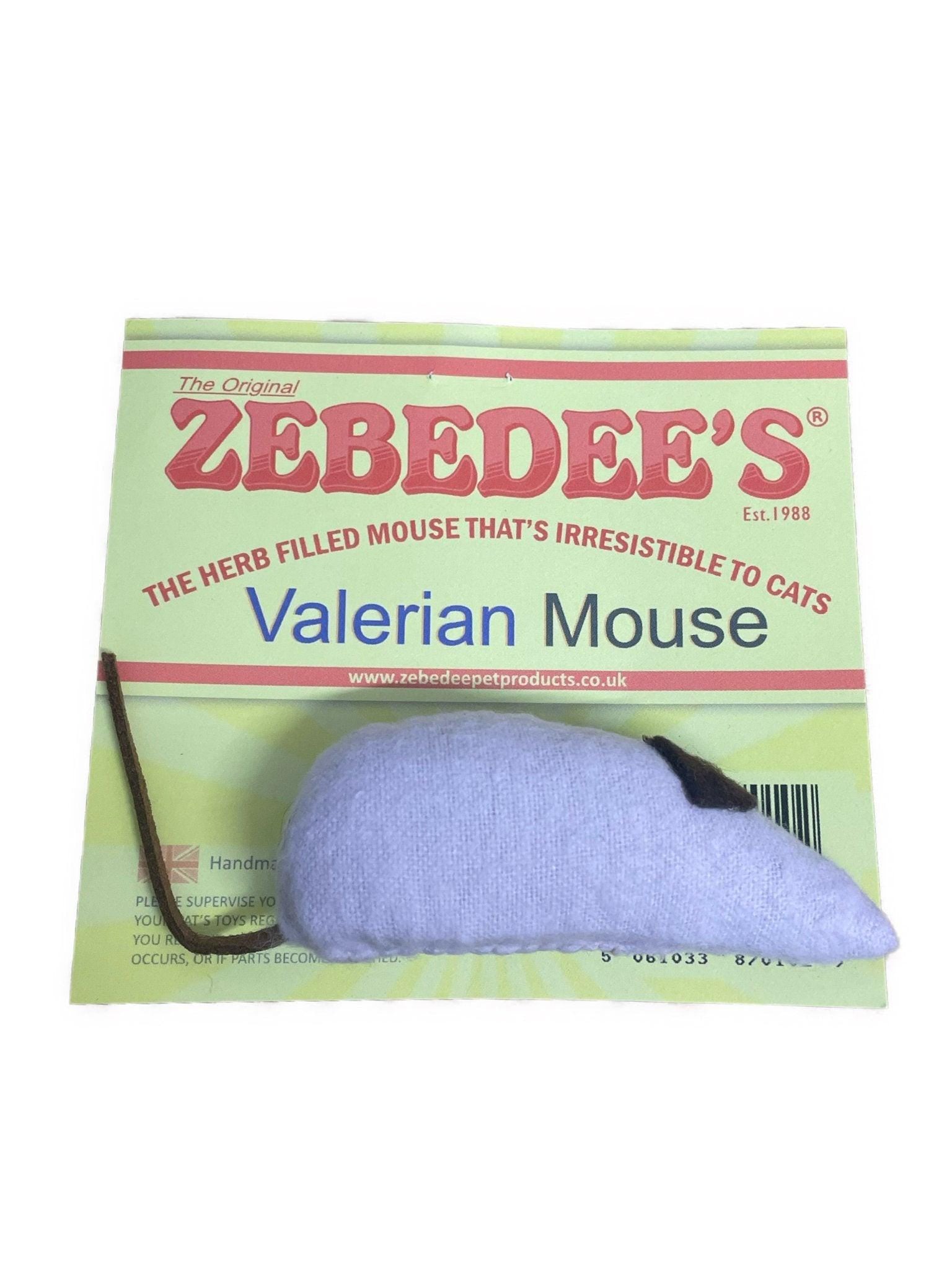 Zebedee&#39;s Valerian Mouse - Zebedee&#39;s Pet Products