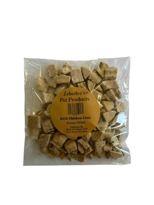 Zebedee Freeze Dried Chicken Liver Treats For Cats and Dogs